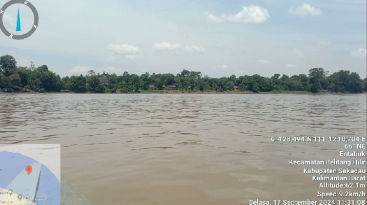 PETI di DAS Kapuas Desa Entabuk, Kec. Belitang Hilir, Sekadau Sudah Bubar Karena Himbauan Kepolisian